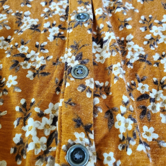 American Eagle Soft & Sexy Slub Long sleeve Button Down Blouse Top Size Small - Picture 4 of 4